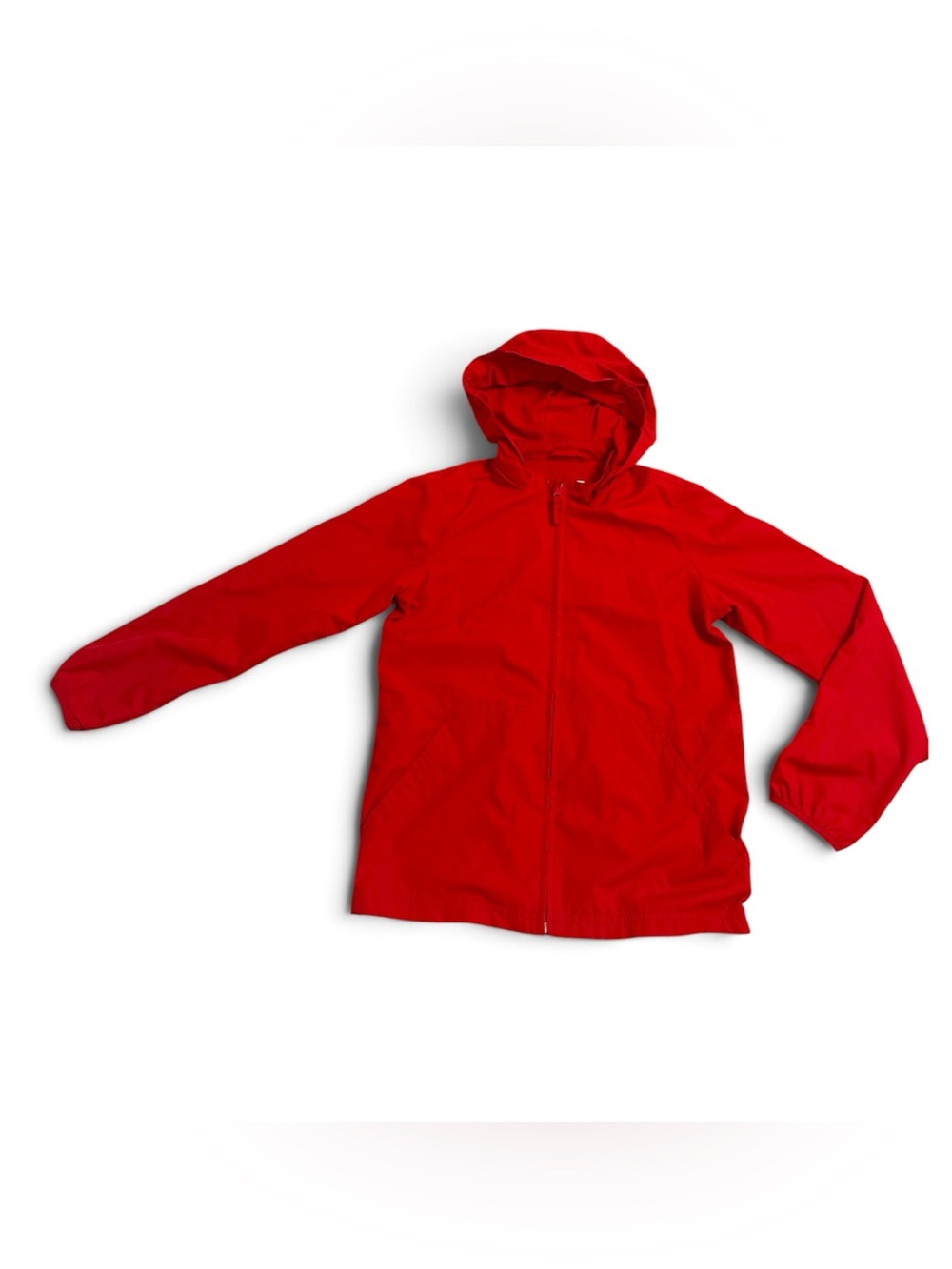 Magellan Outdoors Red Kids Hooded Jacket Windbreaker Semi Fitted Medium